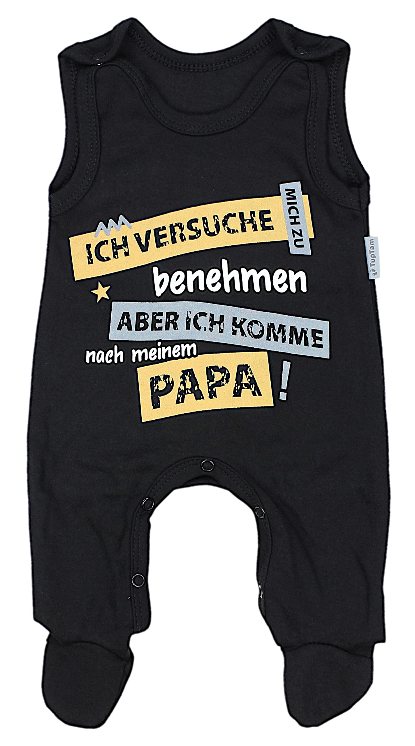 TupTam Unisex Baby Strampler Set Spruch Mamas & Papas Schatz