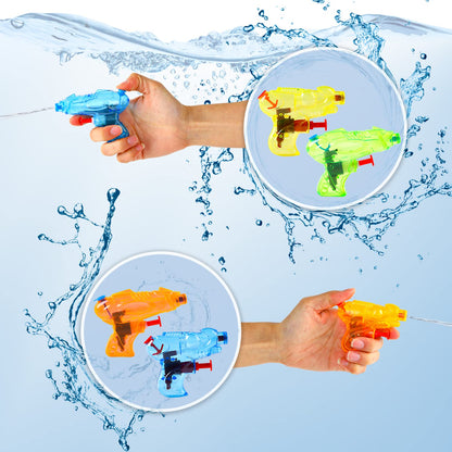 DERAYEE 12 Stück wasserpistole klein,Wasserspritzpistolen,Spritzpistole,Mini Wasserpistolen,Sommer Spielzeug Garten Pool Party Mitgebsel für Kinder