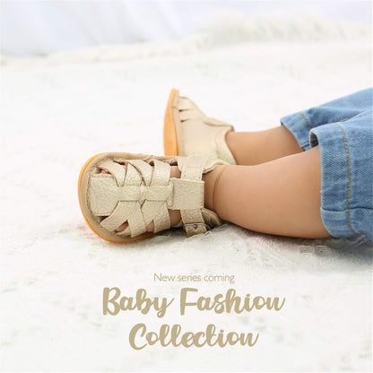 RVROVIC Babyschuhe für Jungen und Mädchen – Premium Weiche Anti-Rutsch Gummisohle für Säuglinge – Sommer Outdoor Sandalen für Kleinkind Erste Walker