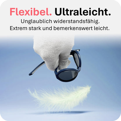 Mausito Sonnenbrille Kinder 6-24 Monate & 2-5 Jahre | VERGLEICHSSIEGER Kindersonnenbrille 100% UV-Schutz | BIEGSAM | Schadstofffreie Kindersonnenbrillen mit Band | Europäisches Design für Kinder