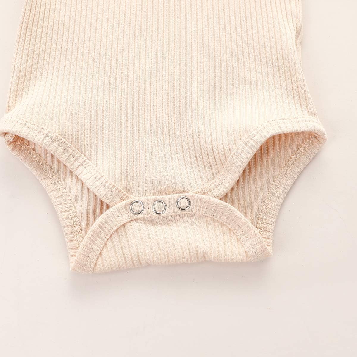 Baby Mädchen Kleidung Set, Weiches Neugeborenes Outfit mit Langarm Bodysuit Strampler, Hose und Stirnband / Hut