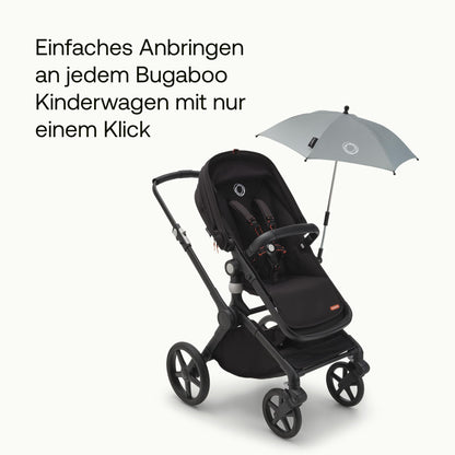 Bugaboo Sonnenschirm+, kompatibel mit allen Bugaboo Kinderwagen, mit UPF 50+ Schutz gegen UV-Strahlen, große Schattenfläche, Verbindung mit einem Klick & leicht verstellbarer Mechanismus, Desert Taupe