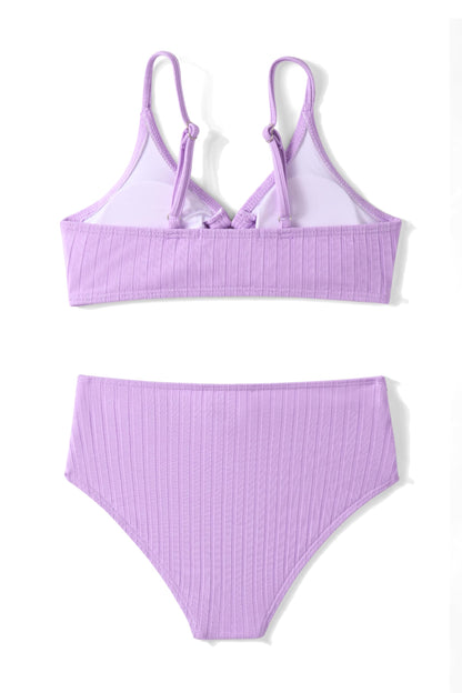 Arshiner Mädchen Bikini-Set Sommer Kinder Badeanzuge Zweiteiliger Mode Tankini Hautfreundlich Atmungsaktiv Bikinis für Mädchen 5-14 Jahre