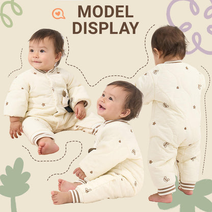 Baby Schneeanzug, weicher Strampler, Neugeborenen Winter Strampler, Herbst Winter Warm Overall, Winter Anzug für Kleinkinder, Mädchen, Jungen, 6-18 Monate
