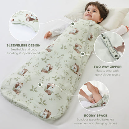 Mosebears Winter Sleeping Bag Baby 2.5 Tog, Bamboo Fibre Baby Sleeping Bag, Extremely Soft and Warm L (18-36 Months)