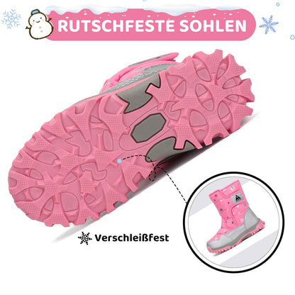 Mishansha Girls' Winter Boots, Children's Winter Shoes, Warm Snow Boots, Lined Winter Boots