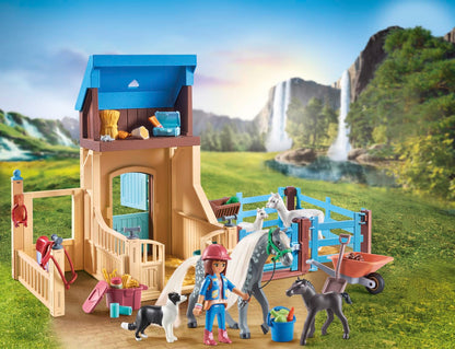 PLAYMOBIL Horses of Waterfall 71351 Waterfall Ranch, magisches Wasserfall-Paradies für Pferdefreunde, nachhaltiges Spielzeug für Kinder ab 5 Jahren