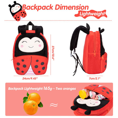Kinderrucksack Kinder Mini Schulrucksack Tiere Kindergartentasche fur Jungen Madchen Kleinkind (Rosa Kuh)