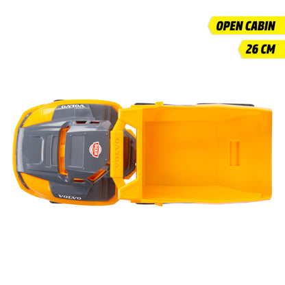 Dickie Toys - Volvo Bagger Tough Excavator (26 cm) - Spielzeug-Schaufelbagger für Kinder ab 3 Jahre mit Freilauf, beweglichem Arm und Schaufel, als Sandspielzeug geeignet