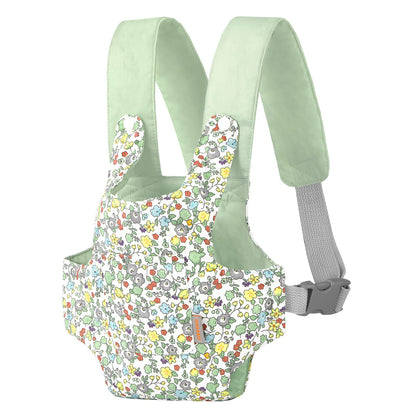 GAGAKU Puppentrage ab 3 Jahre Bauchtrage Babypuppen Zubehör Schultergurte Babytrage Puppe Kleinkind Puppentragetasche Stofftiertrage Kuscheltierträger - Rose - Kaninchengarten