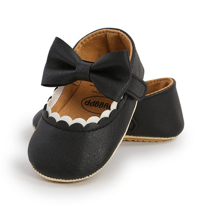 RVROVIC Baby Mädchen Mokassins Prinzessin Mary Jane Flache Kleider Schuhe Premium Leichte Weiche Sohle Krippe Schuhe Kleinkind Schuhe