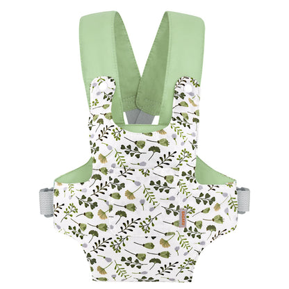 GAGAKU Puppentrage ab 3 Jahre Bauchtrage Babypuppen Zubehör Schultergurte Babytrage Puppe Kleinkind Puppentragetasche Stofftiertrage Kuscheltierträger - Rose - Kaninchengarten