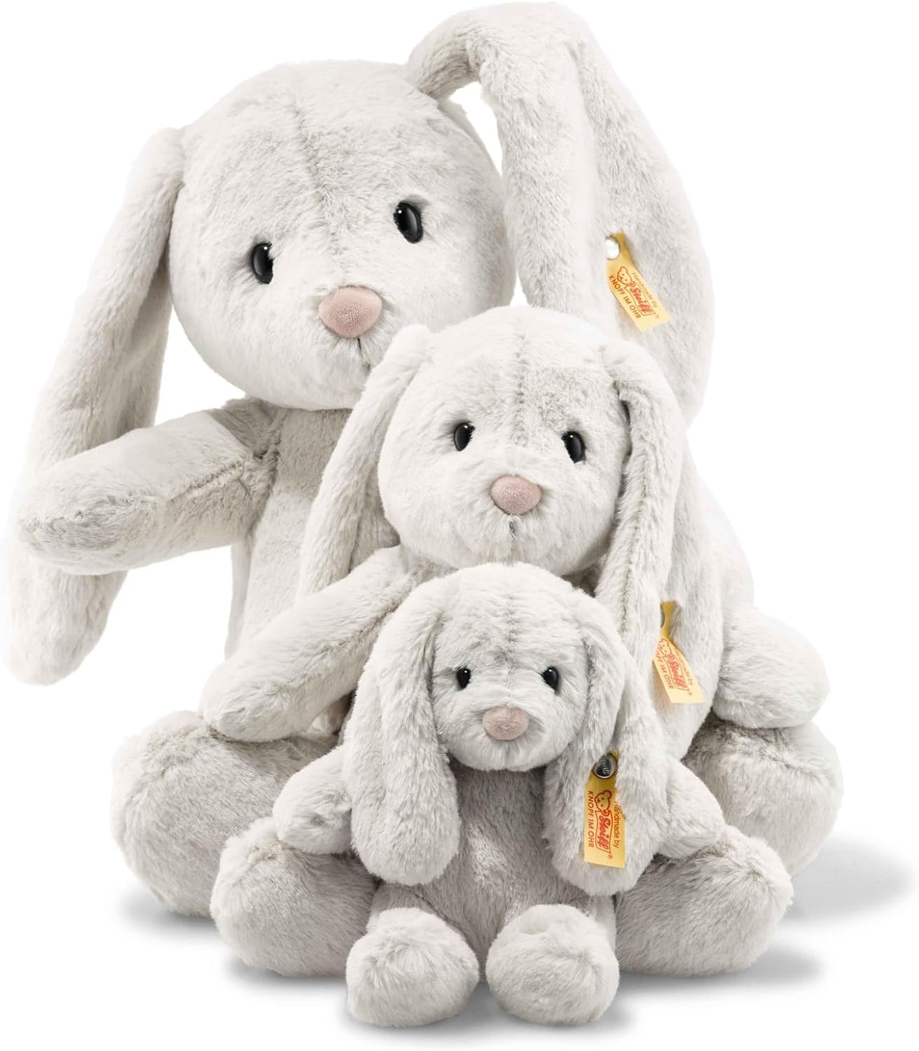 Steiff Soft Cuddly Friends Hoppie Rabbit, light grey [RAB2] 