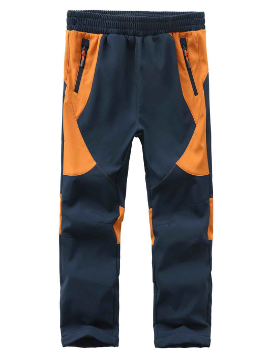 HFDWYJ Children's Softshell Trousers with Fleece Lining Waterproof Trousers Children's Outdoor Trousers Children's Ski Trousers Children's Hiking Trousers Children's Rain Trousers Sports Trousers Boys
