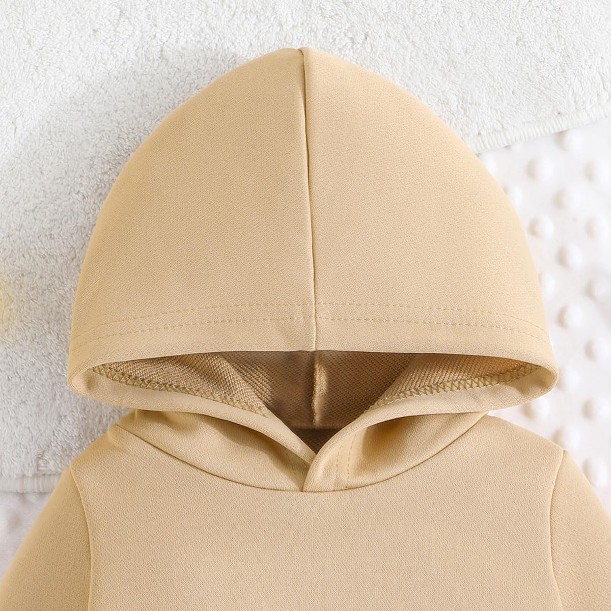 LUVCES Kleinkind Baby Jungen Outfits Langarm Daddy’s Mini Kapuzenpullover Sweatshirts + Hosen 2-teiliges Herbst Winter Frühling Kleidungsset