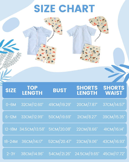 Uv Kleidung Baby Badeanzug Junge Zweiteilig Kurzärmel Schwimmshirt Badeshorts Uv Schutzkleidung 3 Monate-3 Jahre