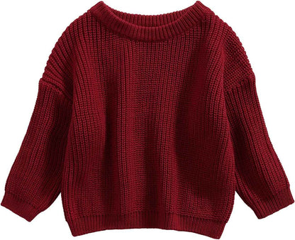 Geagodelia Baby Jumper Girls Boys Winter Knitted Sweater Shirt Knitted Jumper Long Sleeve Autumn Tops Soft Toddler Outwear