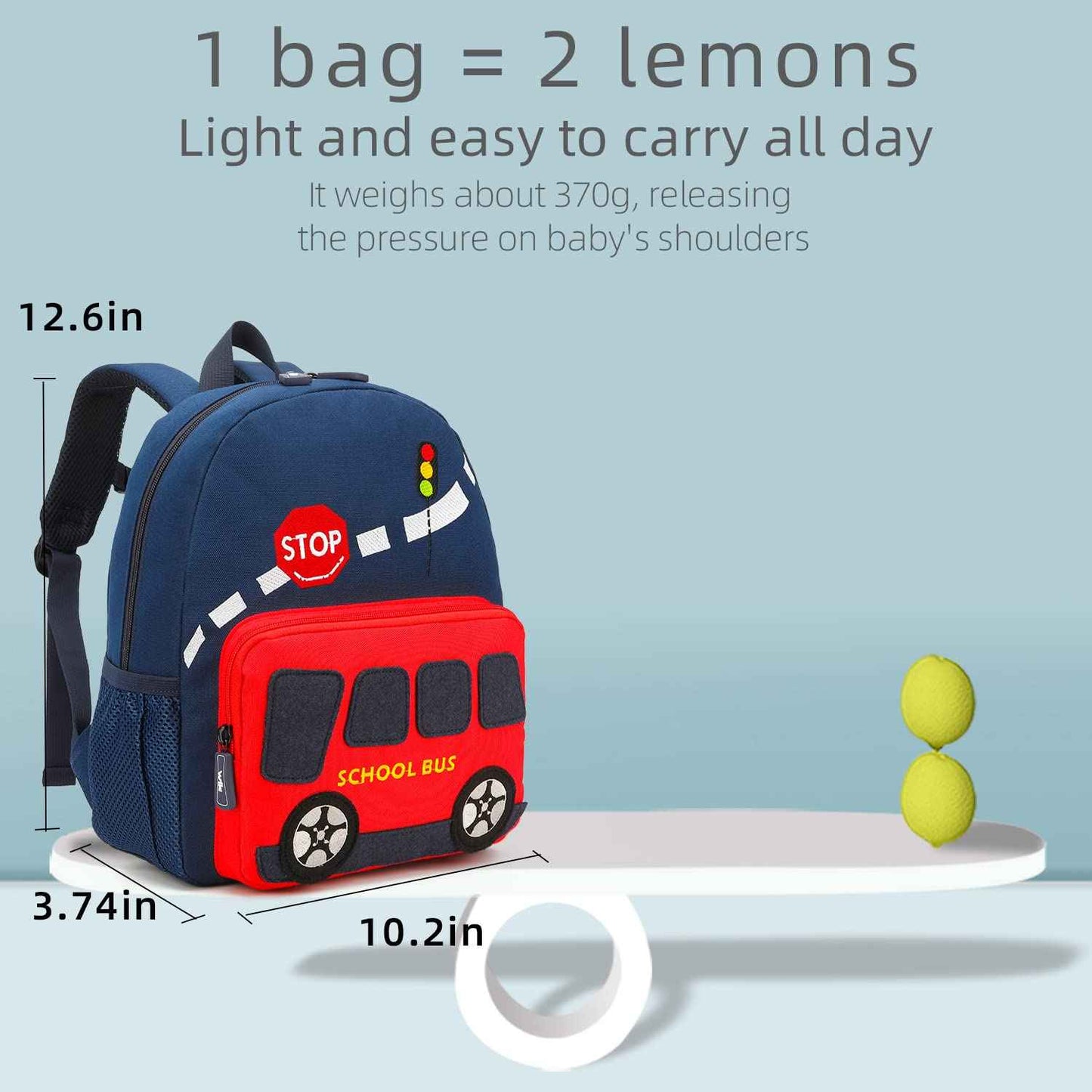 willikiva Car Dinosaur Toddler Kids Backpack for Boys and Girls Kids Waterproof Preschool Bag