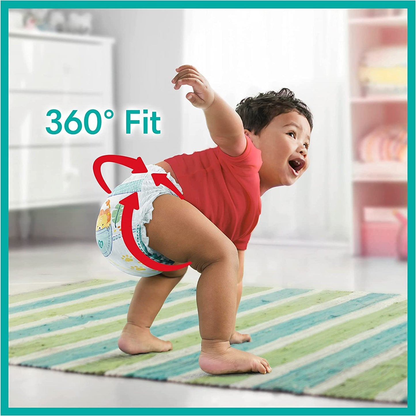 Pampers Baby-Dry Pants Größe 6, 138 Windeln, 13kg-19kg, 360° Passform hilft, Auslaufen zu verhindern