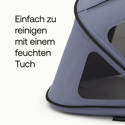 Bugaboo Dragonfly Sonnendach mit Lüftungsfenstern, ausziehbar für zusätzlichen und optimalen Sonnenschutz, wasserabweisend, Deep Indigo