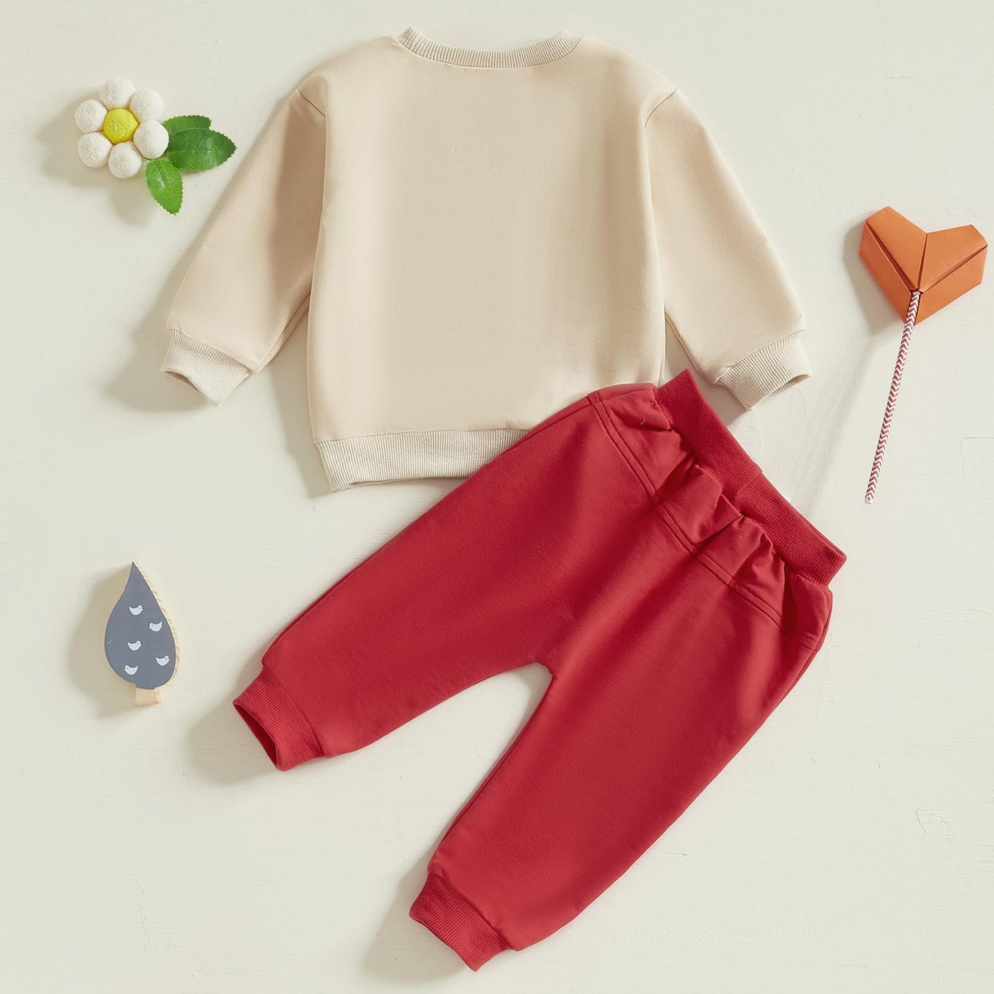 Baby-Frühlings-Outfit für Jungen, Trainingsanzüge mit Traktor-/Auto-Print, Sweatshirts mit langen Ärmeln mit Autodruck + elastische Kordelzughose, 2-teiliges Sportbekleidungsset, weiche Traktor-Outfits