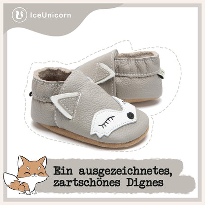 Babyschuhe IceUnicorn Krabbelschuhe für Babys, weiche Leder-Laufschuhe für Jungen und Mädchen, Lederschuhe für Kleinkinder, Baby Hausschuhe