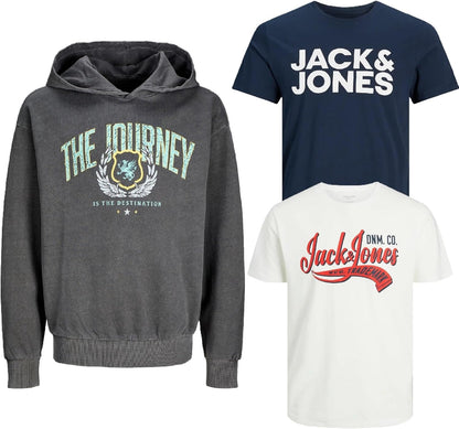 JACK & JONES Junior Kinder Jungen Kapuzenpullover Kids Hoodie Sweatshirt Sweat Shirt Hood