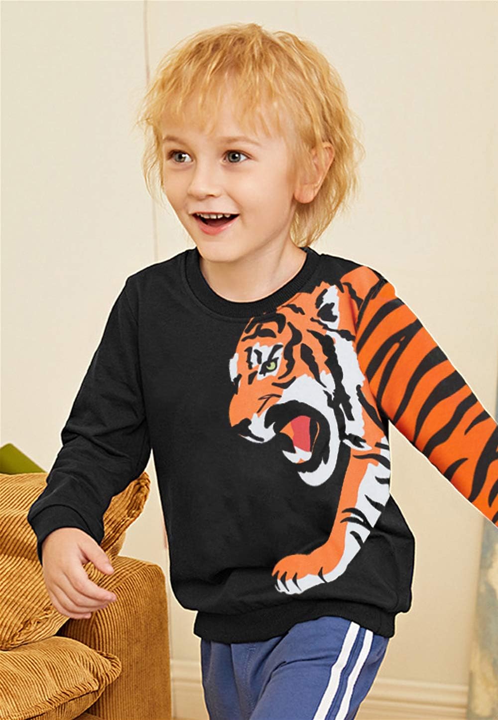 CM-Kid Sweatshirts Jungen Langarm Pullover Kinder Baumwolle Frühling Herbst Winter Warm Tops 1-7 Jahre Gr.92-122