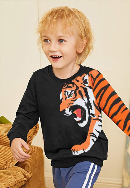 CM-Kid Sweatshirts Jungen Langarm Pullover Kinder Baumwolle Frühling Herbst Winter Warm Tops 1-7 Jahre Gr.92-122