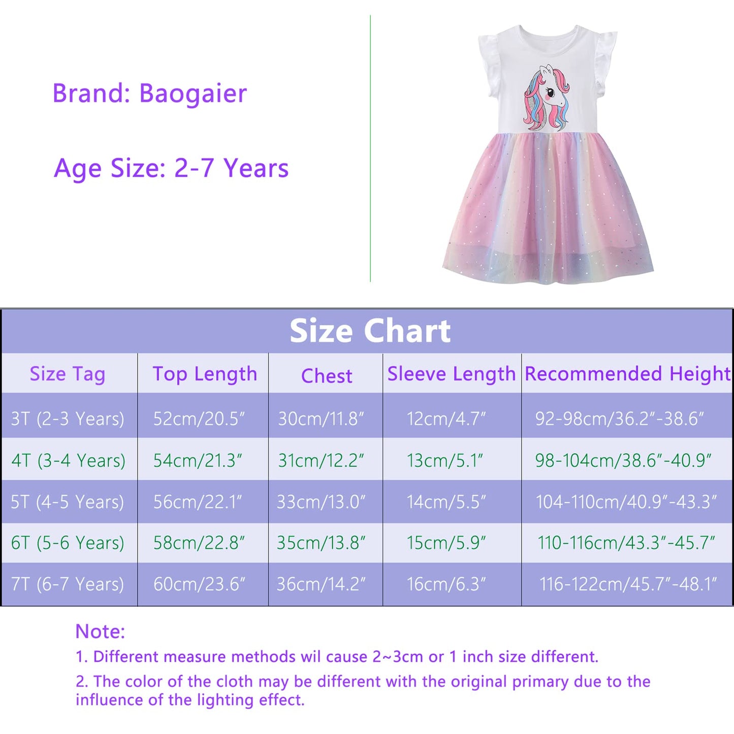 Baogaier Kleid Mädchen Pailletten Tüll Kleider Baumwolle Sommerkleid Sommer Frühling T-Shirt Tüllkleid Kinderkleid Gr. 92-122