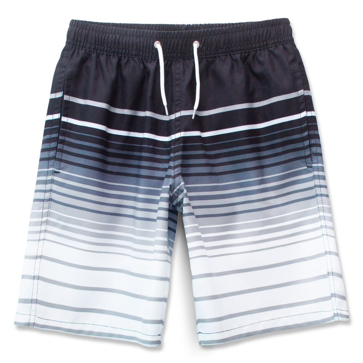 MEILONGER Boys' Swim Shorts Quick-drying Boardshorts with Mesh Lining Pockets and Adjustable Drawstring 