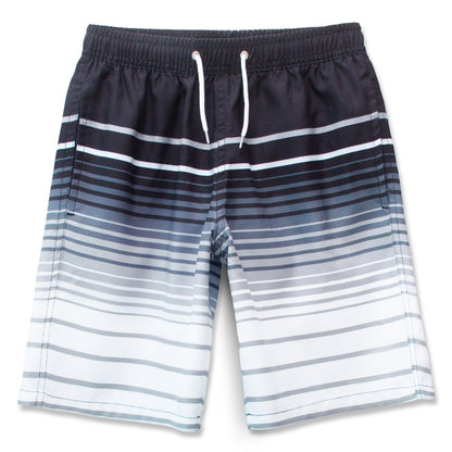 MEILONGER Boys' Swim Shorts Quick-drying Boardshorts with Mesh Lining Pockets and Adjustable Drawstring 