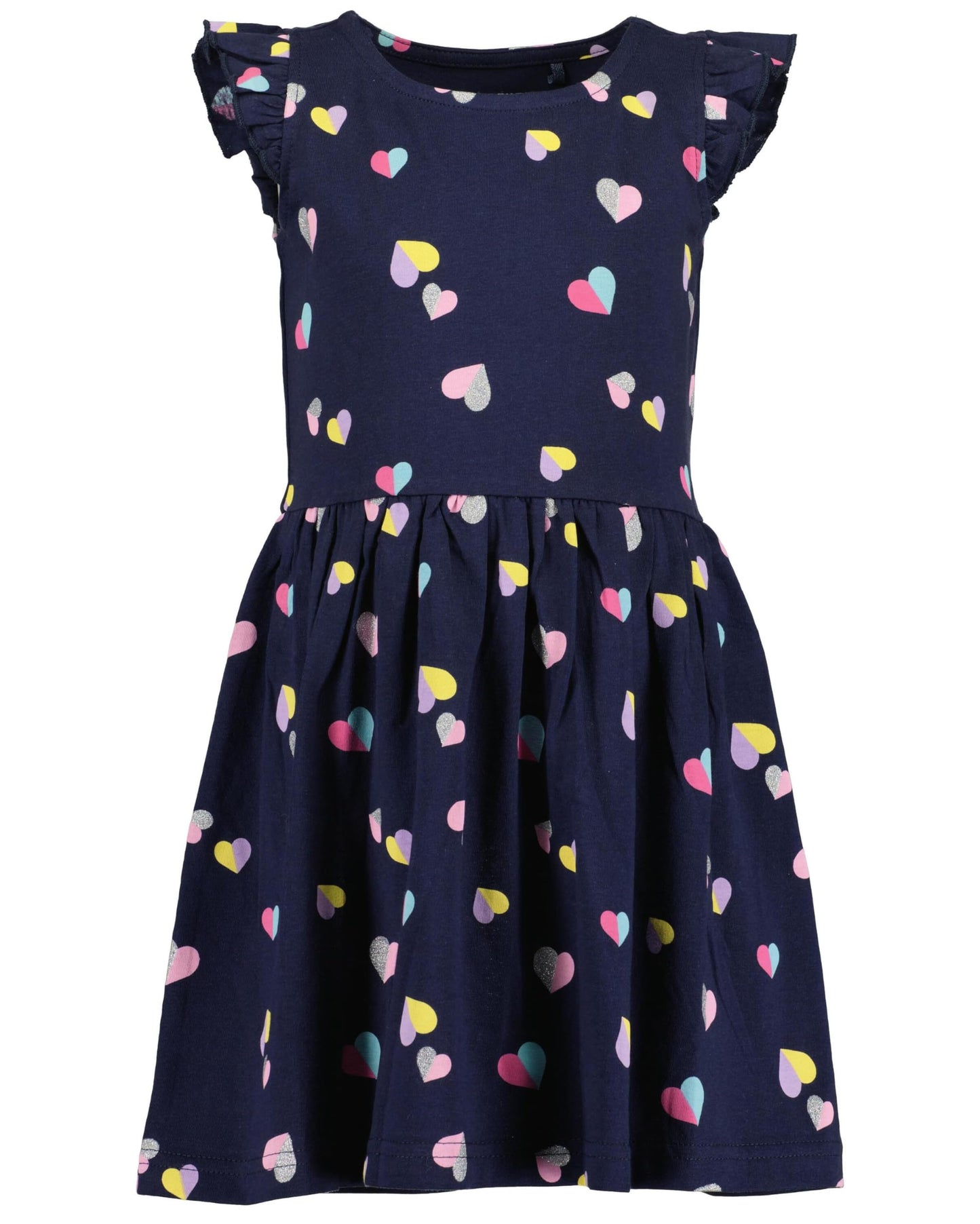 Blue Seven Mädchen Kleider mit Rundhalsausschnitt Jerseykleider Kurzarm Sommerkleider MARKETPLACE + ONLINE