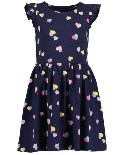 Blue Seven Mädchen Kleider mit Rundhalsausschnitt Jerseykleider Kurzarm Sommerkleider MARKETPLACE + ONLINE