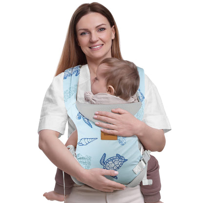 YooxArmor Babytrage für Neugeborene ab Geburt,Ergonomische gemütlich und leichtgewichtig Babybauchtrage mit Nackenstütze,Rückentrage Baby-Tragetasche Geeignet für 3-30 kg