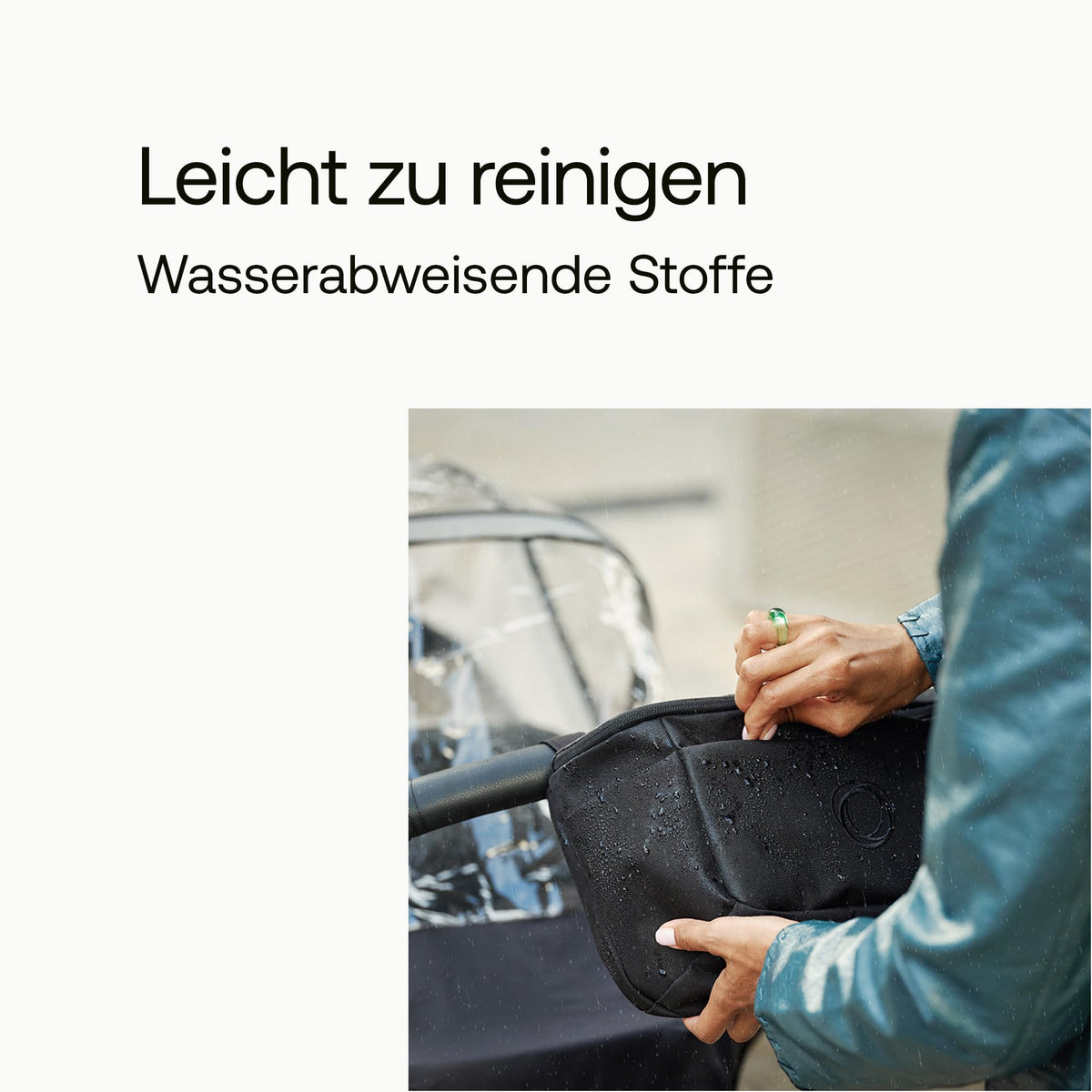 Bugaboo Kinderwagen Organizer-Tasche mit leicht zugänglichen Fächern. Praktisches Accessoire für alle Baby-Essentials in Desert Taupe