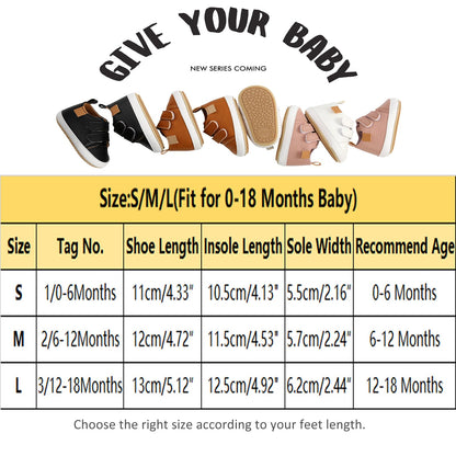 RVROVIC Babyschuhe Anti-Rutsch Oxford Loafer Flats für Jungen und Mädchen aus PU Leder mit weicher Sohle