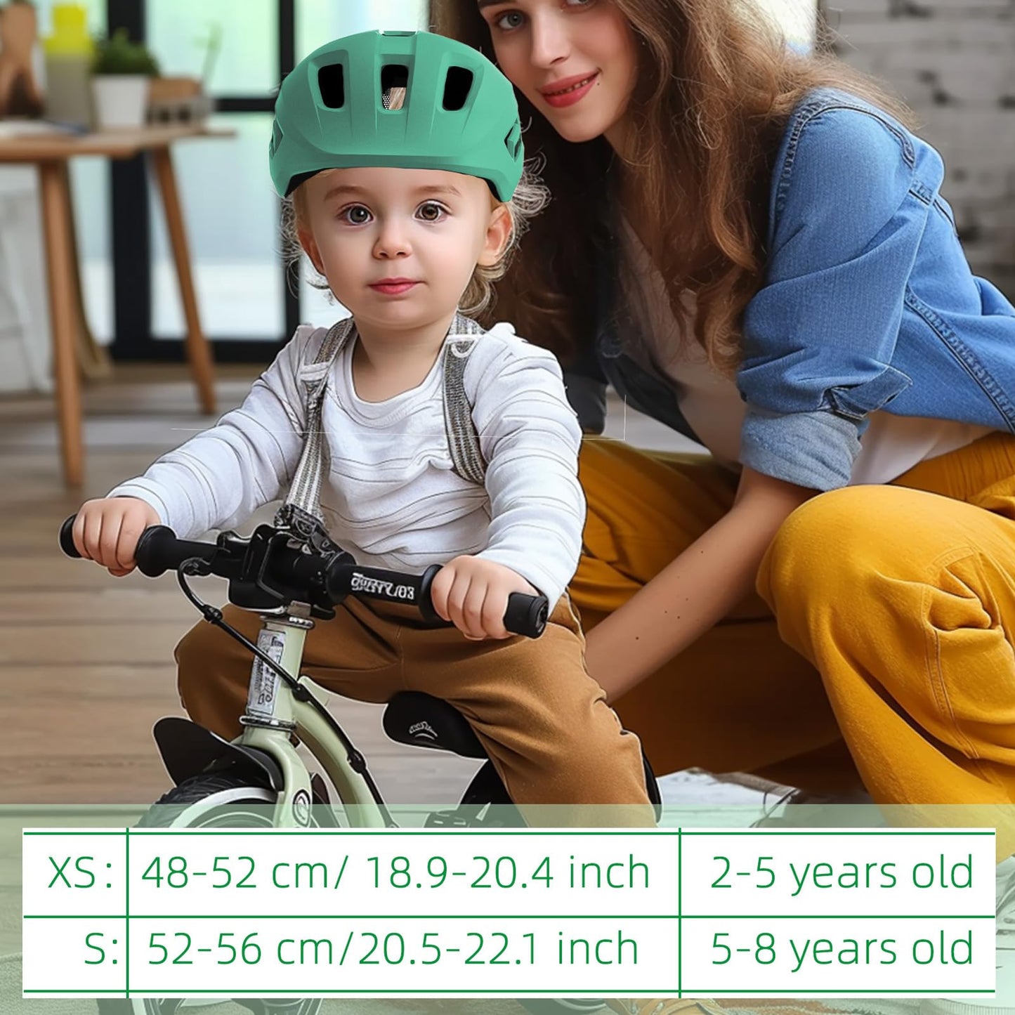 KORIMEFA Toddler Helmet Children's Bicycle Helmet Baby Multi-Sport Adjustable Helmet Sports Helmet Cycling Bicycle Scooter Skateboard Helmet Lightweight for Children Boys Girls from 2-8 Years Old
