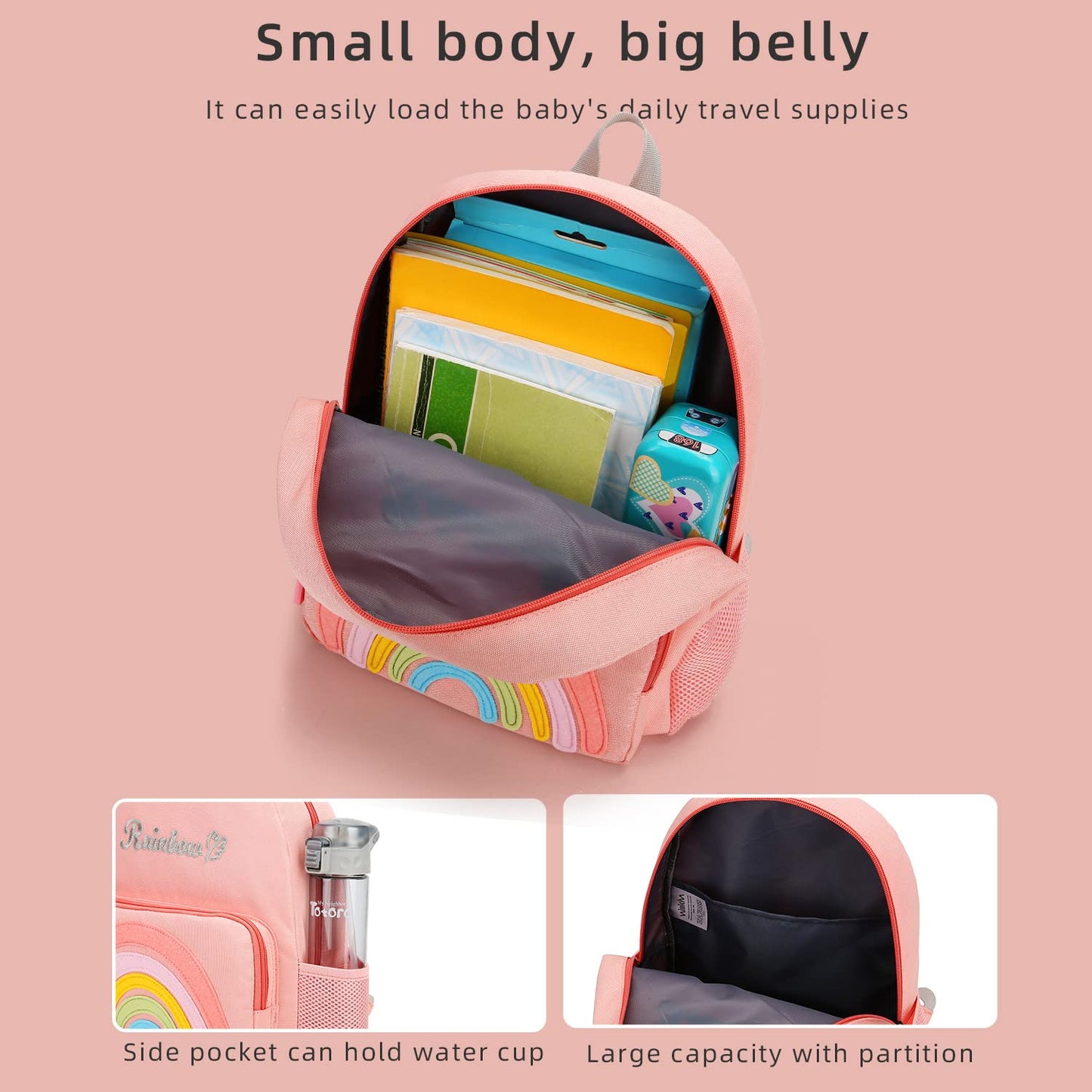 willikiva Car Dinosaur Toddler Kids Backpack for Boys and Girls Kids Waterproof Preschool Bag
