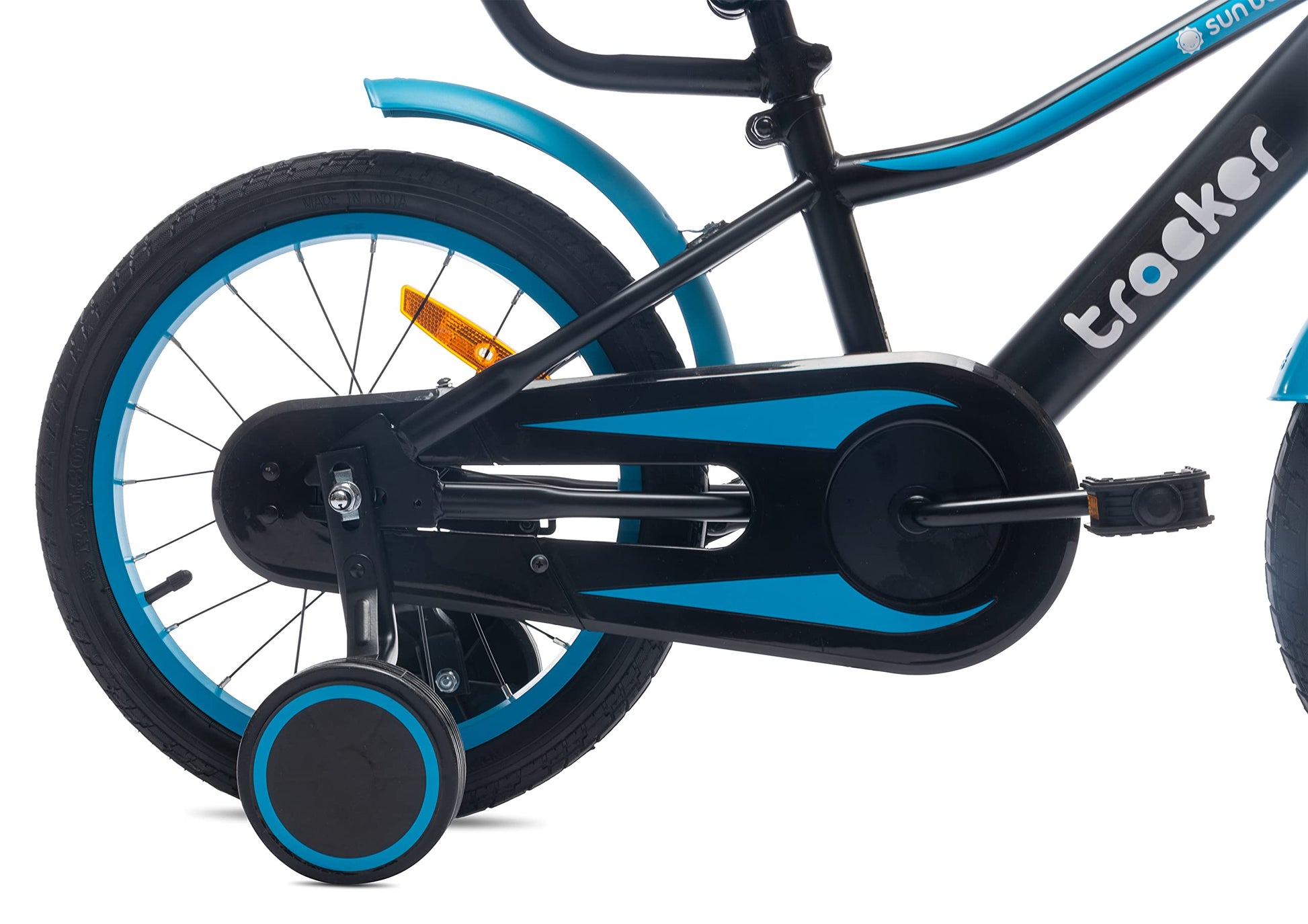 sun baby Jungenfahrrad Kinderfahrrad 14 und 16 Zoll Jungen Tiger Tracker Bike Leicht Stützräder mit Schubstange ab 2-6 Jahre BMX Fahrrad Kinder - Meloni2