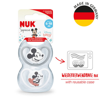 NUK Space Schnuller | 0–6 Monate | Schnuller mit extra Belüftung | BPA-freies Silikon | Disney Winnie Puuh | 2 Stück - Meloni2