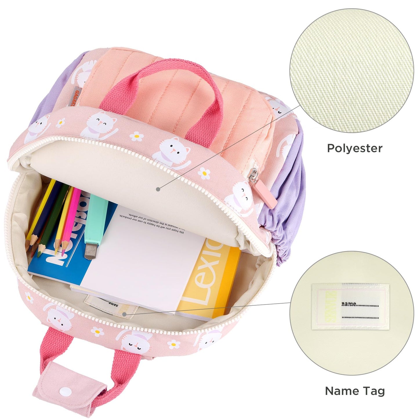 Kinderrucksack Mädchen 30cm Rucksack Kleinkind Kinderrucksack für 2-4 Jahre Kinder kindergartenrucksack Mini Tagesrucksack Reisetasche - Rosa Erdbeere