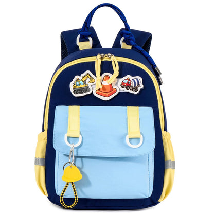 PROTAURI Kindergartenrucksack Mädchen 3-7 Jahre 11.6L Katze Hase, Rosa | mit Brustgurt reflektierend wasserabweisend leicht atmungsaktiv ergonomisch DIN A4 3D Patches 3D Tier Design