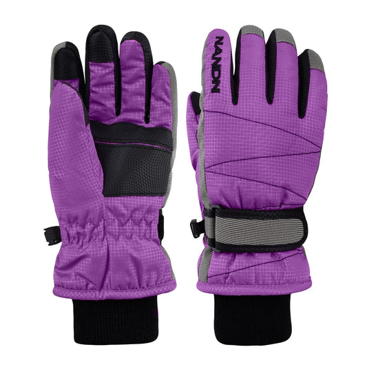 TRIWONDER Children's Ski Gloves, Thermal Fleece Gloves, Warm Winter Gloves for Boys and Girls
