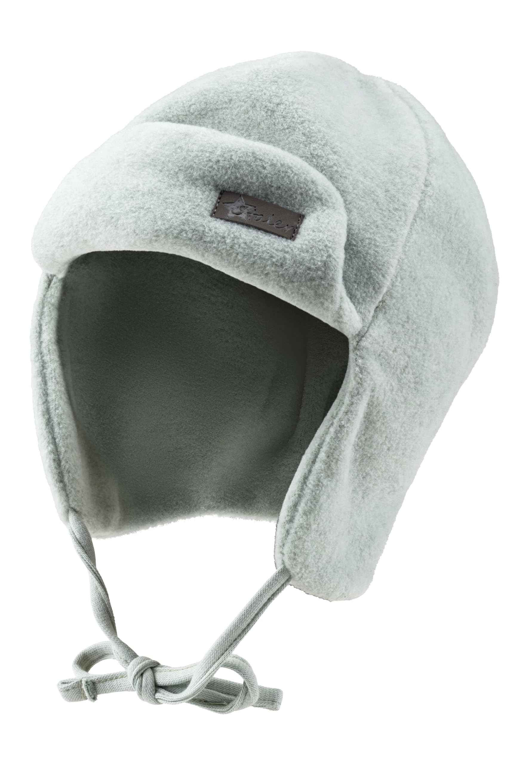 Sterntaler Aviator Hat with Ribbed Pattern - Subtle Striped