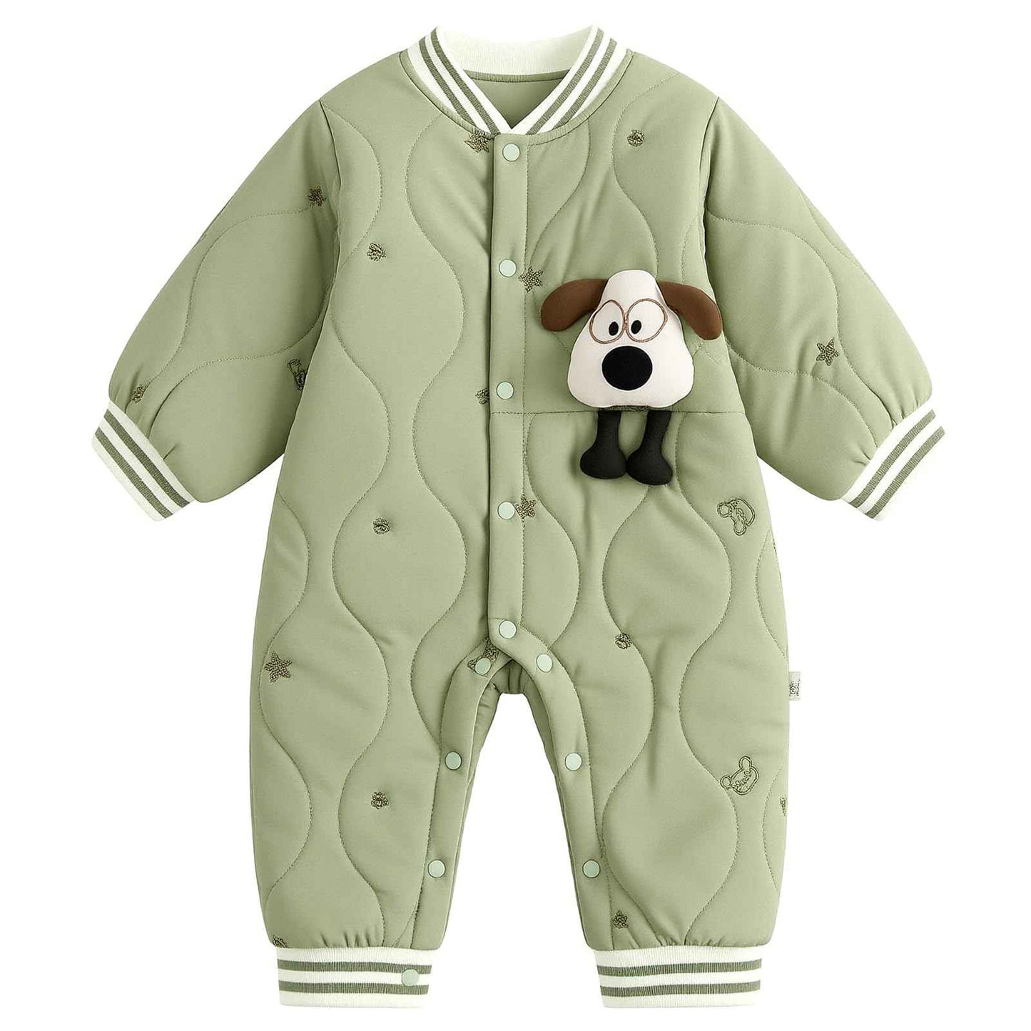 JiAmy Baby Snowsuit, Soft Romper, Newborn Winter Romper, Autumn Winter Warm Jumpsuit, Winter Suit for Toddlers, Girls, Boys, 6-18 Months