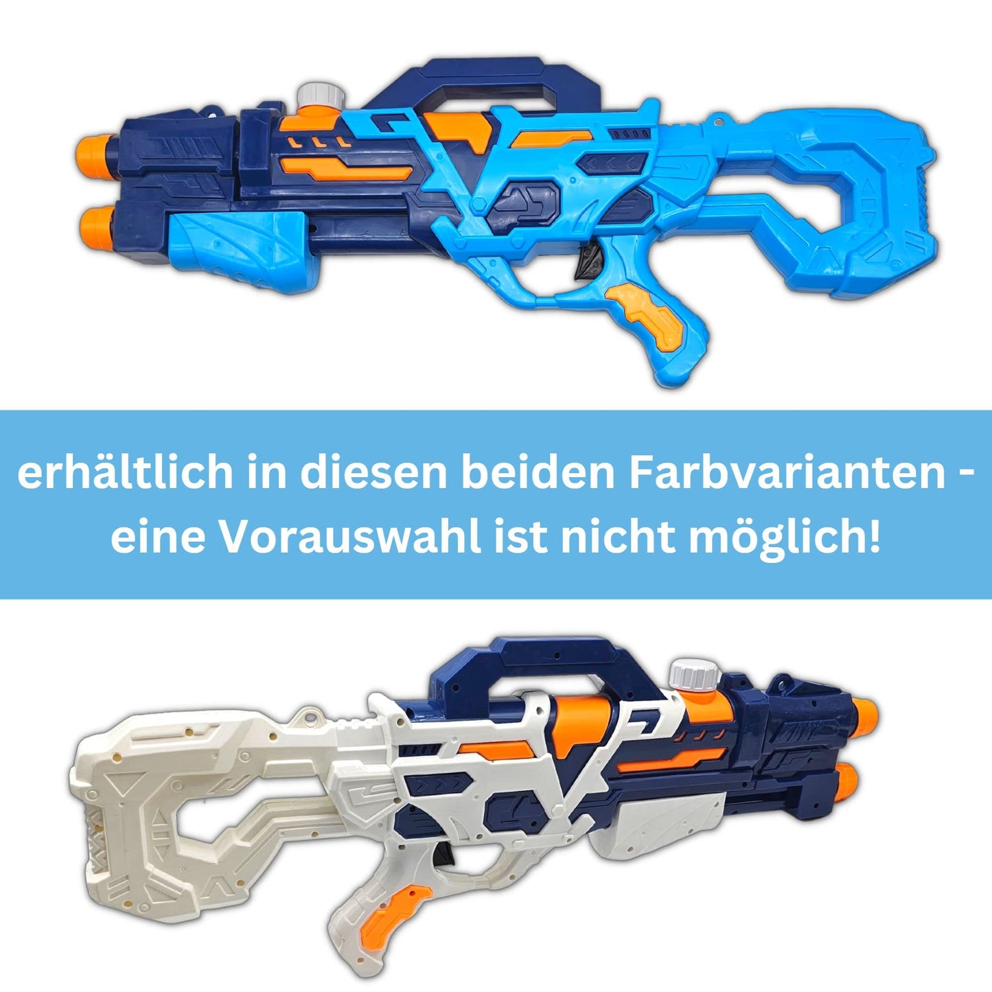 alldoro 60103 Water Power Wasserpistole ca. 27 cm, Reichweite bis zu 8 Meter, Wasserkanone mit 240 ml Wassertank, für Kinder ab 3 Jahren