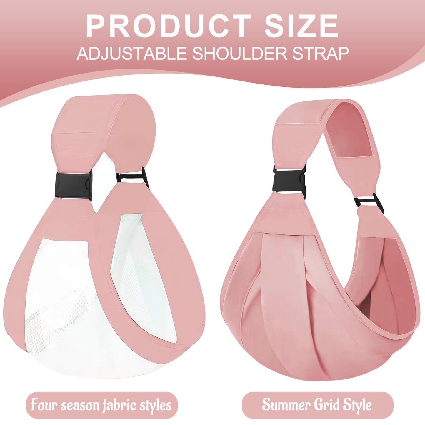 Babytrage,Babytrage Neugeborene ab Geburt,Tragetuch Baby Nugeboren,Atmungsaktive Baby Tragetuch,Babyrückentragen 0-15Kg,Neugeborene Verstellbare Babytrage