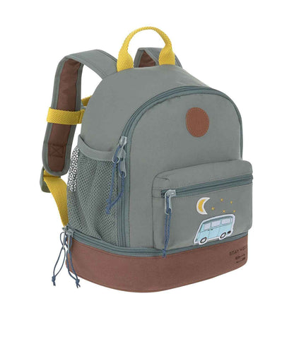 LÄSSIG Children's Backpack Nursery Bag with Chest Strap 6.5 L from 3 Years, Adventure Tractor, Kids Backpack