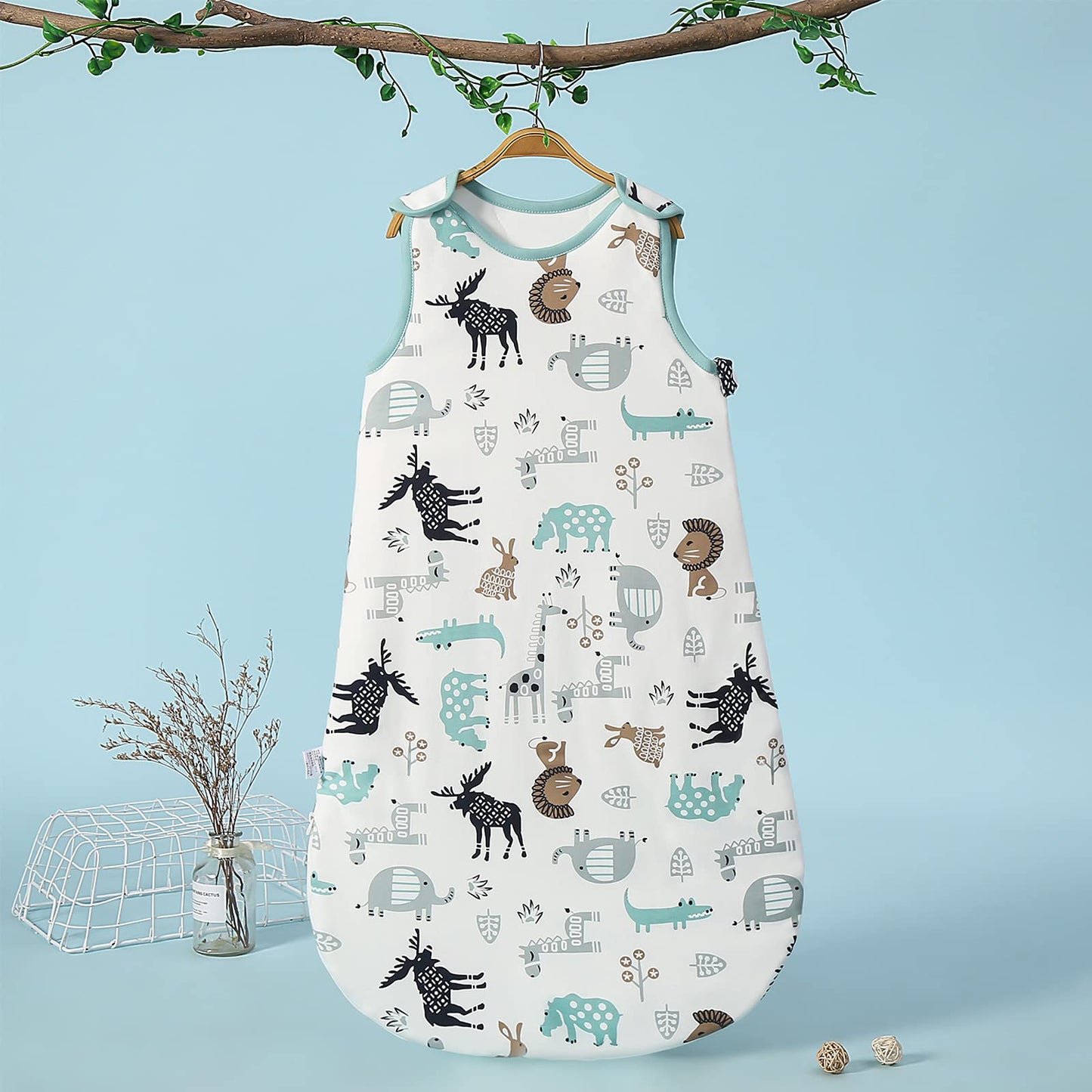 Baby Winter Sleeping Bag, Toddler Sleeping Bag, 2.5 Tog Sleeping Bag, 100% Cotton, Various Sizes from Newborn to 18 Months, All-Year-Round Sleeping Bag